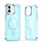 For iPhone 16 Glitter MagSafe Shockproof Phone Case(Blue)