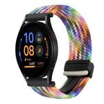 For Samsung Galaxy Watch FE 40mm 20mm Magnetic Buckle Braided Watch Strap(Colorful)