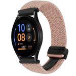 For Samsung Galaxy Watch FE 40mm 20mm Magnetic Buckle Braided Watch Strap(Starlight Pink)