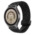 For Samsung Galaxy Watch 5 Pro 20mm Magnetic Buckle Braided Watch Strap(Stars Black)