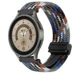 For Samsung Galaxy Watch 5 Pro 20mm Magnetic Buckle Braided Watch Strap(Denim Color)