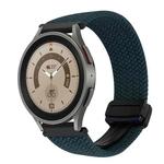 For Samsung Galaxy Watch 5 Pro 20mm Magnetic Buckle Braided Watch Strap(Forest Green)