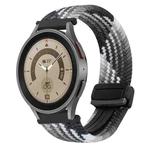 For Samsung Galaxy Watch 5 Pro 20mm Magnetic Buckle Braided Watch Strap(Dark Chocolate)