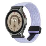 For Samsung Galaxy Watch 5 Pro 20mm Magnetic Buckle Braided Watch Strap(Purple)