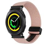 For Samsung Gear Sport 20mm Magnetic Buckle Braided Watch Strap(Pink)