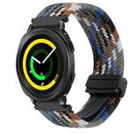 For Samsung Gear Sport 20mm Magnetic Buckle Braided Watch Strap(Denim Color)