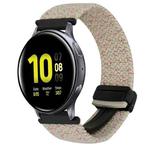 For Samsung Galaxy Watch Active 2 20mm Magnetic Buckle Braided Watch Strap(Starlight Colour)