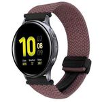 For Samsung Galaxy Watch Active 2 20mm Magnetic Buckle Braided Watch Strap(Smoky Purple)