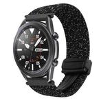 For Samsung Galaxy Watch 3 41mm 20mm Magnetic Buckle Braided Watch Strap(Stars Black)