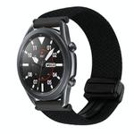 For Samsung Galaxy Watch 3 41mm 20mm Magnetic Buckle Braided Watch Strap(Black)