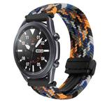 For Samsung Galaxy Watch 3 41mm 20mm Magnetic Buckle Braided Watch Strap(Camouflage Color)