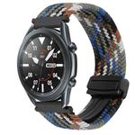 For Samsung Galaxy Watch 3 41mm 20mm Magnetic Buckle Braided Watch Strap(Denim Color)