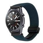 For Samsung Galaxy Watch 3 41mm 20mm Magnetic Buckle Braided Watch Strap(Forest Green)