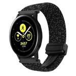 For Samsung Galaxy Watch Active 20mm Magnetic Buckle Braided Watch Strap(Stars Black)