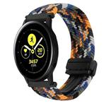 For Samsung Galaxy Watch Active 20mm Magnetic Buckle Braided Watch Strap(Camouflage Color)