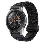 For Samsung Galaxy Watch 42mm 20mm Magnetic Buckle Braided Watch Strap(Stars Black)