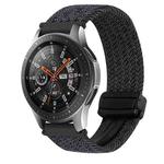 For Samsung Galaxy Watch 42mm 20mm Magnetic Buckle Braided Watch Strap(Graphite Black)