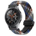 For Samsung Galaxy Watch 42mm 20mm Magnetic Buckle Braided Watch Strap(Denim Color)