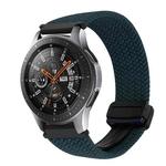 For Samsung Galaxy Watch 42mm 20mm Magnetic Buckle Braided Watch Strap(Forest Green)