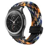 For Samsung Gear S2 Classic 20mm Magnetic Buckle Braided Watch Strap(Camouflage Color)