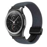 For Samsung Gear S2 Classic 20mm Magnetic Buckle Braided Watch Strap(Space Gray)