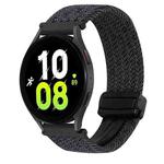 For Samsung Galaxy Watch 5 20mm Magnetic Buckle Braided Watch Strap(Graphite Black)