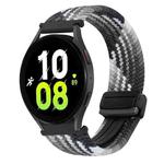 For Samsung Galaxy Watch 5 20mm Magnetic Buckle Braided Watch Strap(Dark Chocolate)