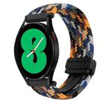 For Samsung Galaxy Watch 4 20mm Magnetic Buckle Braided Watch Strap(Camouflage Color)