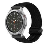 For Samsung Galaxy Watch 4 Classic 20mm Magnetic Buckle Braided Watch Strap(Black)