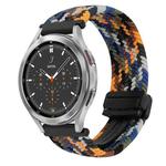 For Samsung Galaxy Watch 4 Classic 20mm Magnetic Buckle Braided Watch Strap(Camouflage Color)