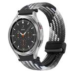 For Samsung Galaxy Watch 4 Classic 20mm Magnetic Buckle Braided Watch Strap(Dark Chocolate)