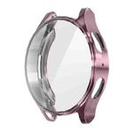 For Samsung Galaxy Watch7 44mm ENKAY Hat-Prince Full Coverage Electroplated Soft TPU Case with Screen Protection(Pink)