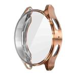 For Samsung Galaxy Watch7 44mm ENKAY Hat-Prince Full Coverage Electroplated Soft TPU Case with Screen Protection(Rose Gold)