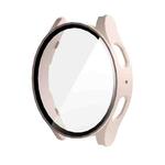 For Samsung Galaxy Watch7 40mm ENKAY Hat-Prince Full Coverage PC + Tempered Glass Film Integrated Watch Case(Pink)