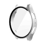 For Samsung Galaxy Watch7 40mm ENKAY Hat-Prince Full Coverage PC + Tempered Glass Film Integrated Watch Case(Silver)