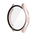 For Samsung Galaxy Watch7 44mm ENKAY Hat-Prince Full Coverage PC + Tempered Glass Film Integrated Watch Case(Pink)