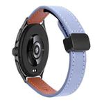 For Xiaomi Watch 2 22mm Slim Magnetic Buckle Microfiber Leather Watch Band(Lavender)