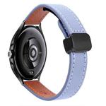 For Xiaomi Watch 2 Pro 22mm Slim Magnetic Buckle Microfiber Leather Watch Band(Lavender)