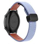 For Xiaomi Watch S2 22mm Slim Magnetic Buckle Microfiber Leather Watch Band(Lavender)