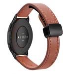 For Xiaomi Watch Color 2 22mm Slim Magnetic Buckle Microfiber Leather Watch Band(Caramel Macchiato)