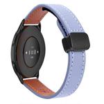 For Xiaomi Watch Color 2 22mm Slim Magnetic Buckle Microfiber Leather Watch Band(Lavender)