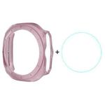 For Samsung Galaxy Watch Ultra 47mm ENKAY Hat-Prince Electroplated Hard PC Case + 0.2mm 9H Glass Screen Protector(Pink)