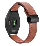 For Honor Watch GS 3i 22mm Slim Magnetic Buckle Microfiber Leather Watch Band(Caramel Macchiato)