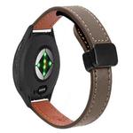 For Garmin Venu 3 22mm Slim Magnetic Buckle Microfiber Leather Watch Band(Caramel Macchiato)