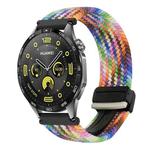 For Huawei Watch GT 4 41mm 18mm Magnetic Buckle Braided Watch Band(Colorful)