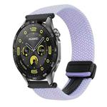 For Huawei Watch GT 4 41mm 18mm Magnetic Buckle Braided Watch Band(Purple)