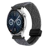 For Huawei Watch GT 3 42mm 20mm Magnetic Buckle Braided Watch Band(Metal Gray)