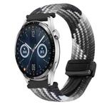 For Huawei Watch GT 3 42mm 20mm Magnetic Buckle Braided Watch Band(Z Dark Chocolate)