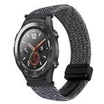 For Huawei Watch 2 20mm Magnetic Buckle Braided Watch Band(Metal Gray)