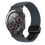 For Huawei Watch 2 20mm Magnetic Buckle Braided Watch Band(Space Gray)